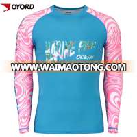 Moisture Wicking 85 Polyester 15 Spandex Rash guard Lycra Surf