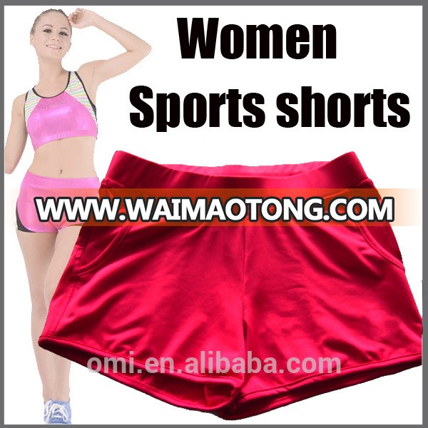 Sportswear Women Red Spandex Cheap Sexy Sport Shorts